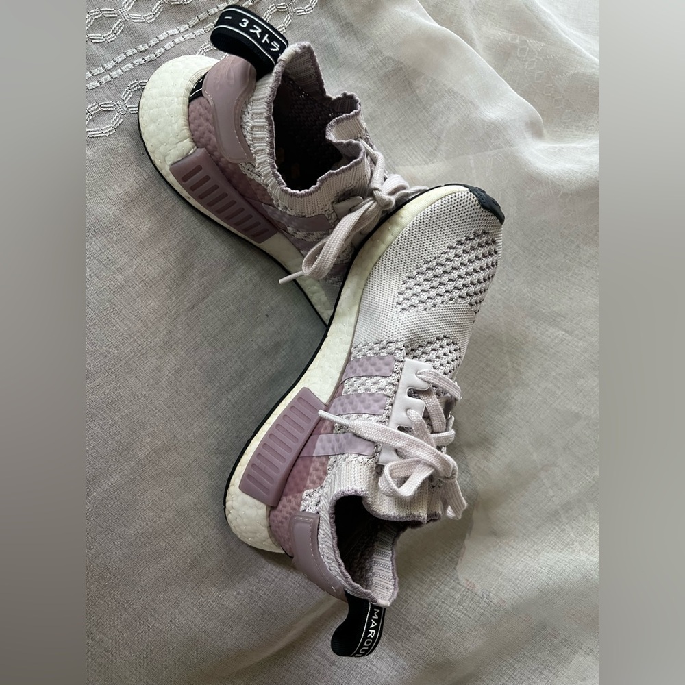 Adidas Lightweight Knit Running Sneakers - Orchid Tint